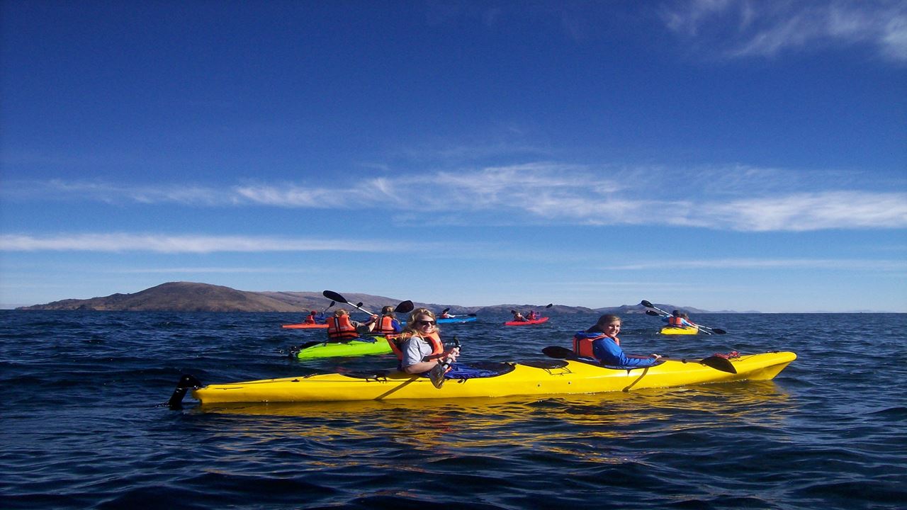 Kayaking At Lake Titicaca foto 2